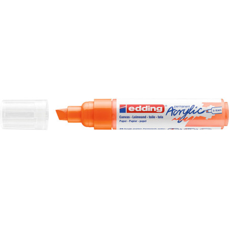 MARCADOR EDDING N.º 5000 ACRILICO 5-10 MM NARANJA NEON COLOR 66 UNIDAD