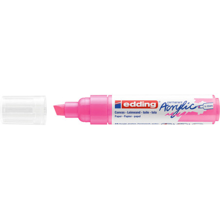 MARCADOR EDDING N.º 5000 ACRILICO 5-10 MM ROSA NEON COLOR 69 UNIDAD