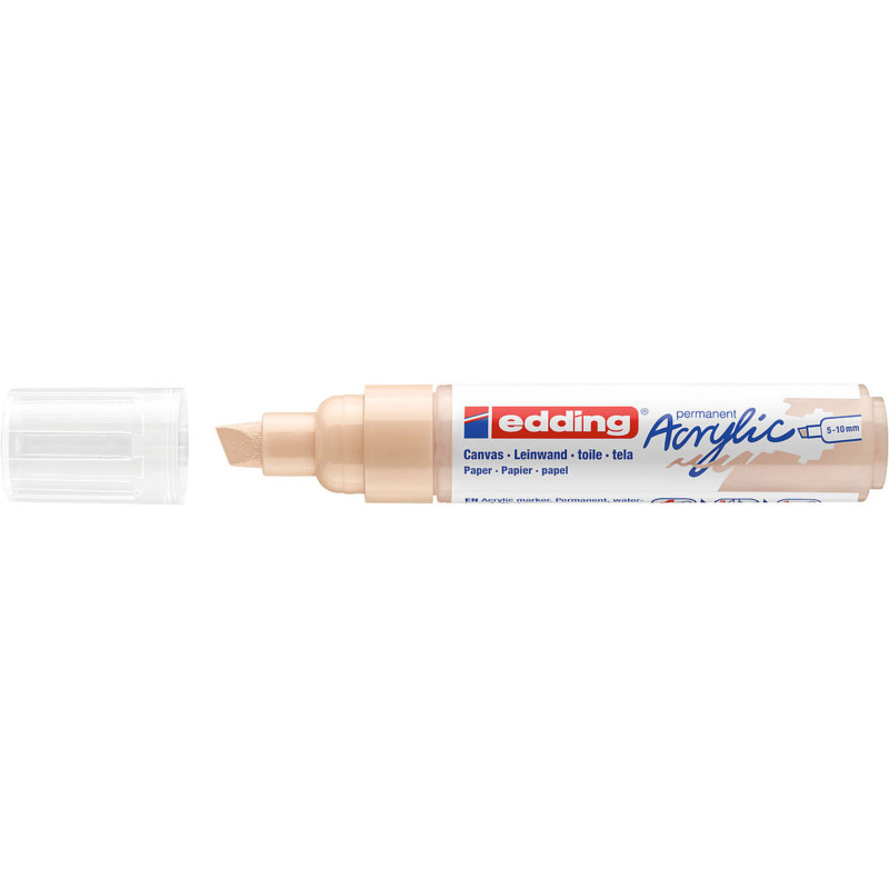 MARCADOR EDDING N.º 5000 ACRILICO 5-10 MM BEIGE CALIDO COLOR 255 UNIDAD