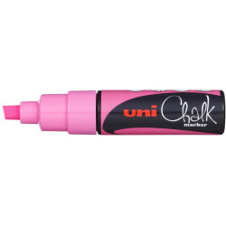 MARCADOR UNI-BALL CHALK TIZA LIQUIDA BISEL PWE-8K ROSA FLUOR