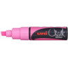 MARCADOR UNI-BALL CHALK TIZA LIQUIDA BISEL PWE-8K ROSA FLUOR