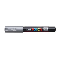MARCADOR UNI-BALL POSCA PC-1M. PUNTA FINA 0,7MM PLATA -26-