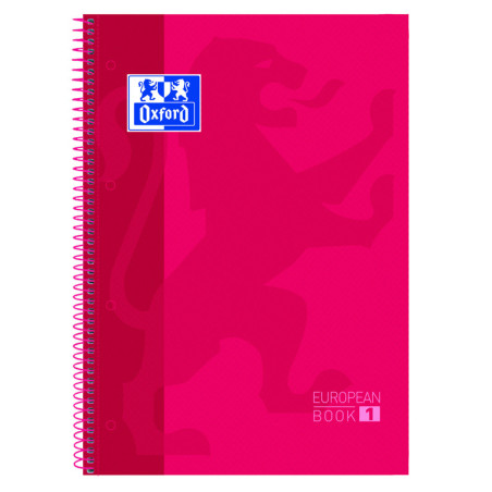 CUADERNO ENRI OXFORD SCHOOL EUROPEAN A-4  80H HZTAL ROJO 400118236