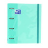 CARPEBLOC RINGBOOK A4 4A ENRI OXFORD SCHOOL TOUCH VERDE ICE MINT C/RECAMBIO 100H 5 COL 400127153