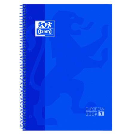 CUADERNO ENRI OXFORD SCHOOL EUROPEAN A-4  80H HZTAL AZUL MARINO 400027583