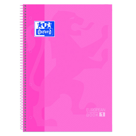 CUADERNO ENRI OXFORD SCHOOL EUROPEAN A-4  80H HZTAL ROSA 400078124