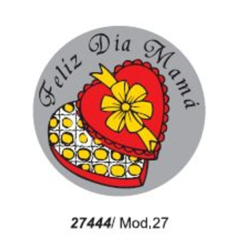 ETIQUETAS FELICIDADES ARGU FELIZ DIA MAMA 250U. 27444 ^