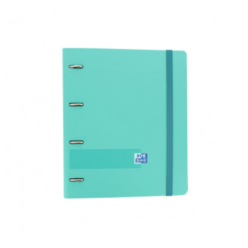 CARPEBLOC RINGBOOK A4 4A ENRI OXFORD SCHOOL POLYFOAM MENTA PASTEL C/RECAMBIO 100H 5 COL 400131302