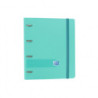 CARPEBLOC RINGBOOK A4 4A ENRI OXFORD SCHOOL POLYFOAM MENTA PASTEL C/RECAMBIO 100H 5 COL 400131302