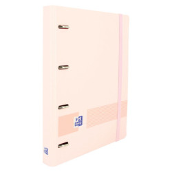 CARPEBLOC RINGBOOK A4 4A ENRI OXFORD SCHOOL POLYFOAM ROSA PASTEL C/RECAMBIO 100H 5 COL 400131303