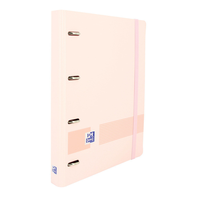 CARPEBLOC RINGBOOK A4 4A ENRI OXFORD SCHOOL POLYFOAM ROSA PASTEL C/RECAMBIO 100H 5 COL 400131303
