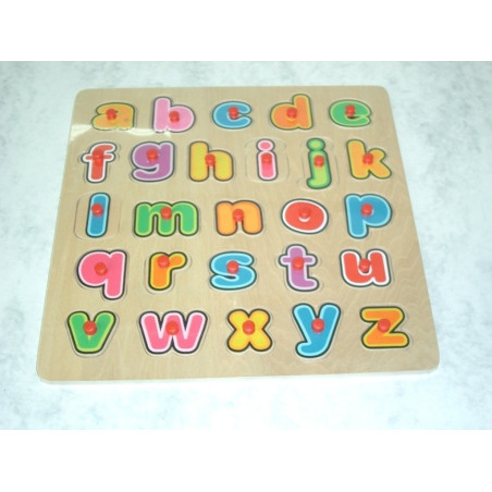 JUEGO WG MADERA ABECEDARIO MINUSCULAS C/TIRADOR 30*30 53010 ^