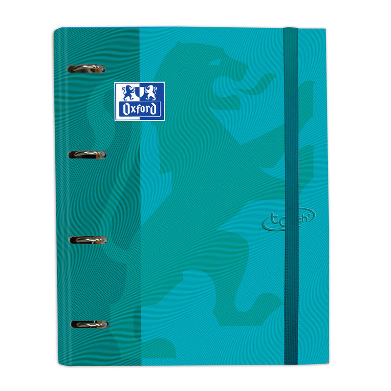 CARPEBLOC RINGBOOK A4 4A ENRI OXFORD SCHOOL TOUCH VERDE AQUA C/RECAMBIO 100H 5 COL 400136664