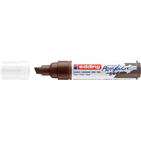 MARCADOR EDDING N.º 5000 ACRILICO 5-10 MM MARRON CHOCOLATE COLOR 907 UNIDAD