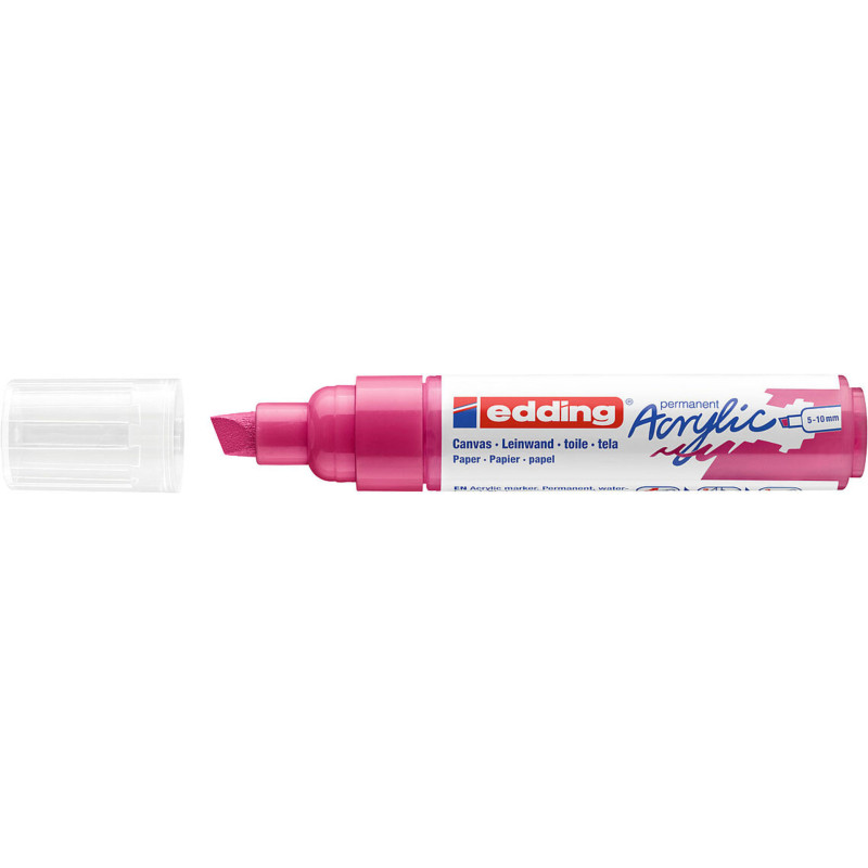 MARCADOR EDDING N.º 5000 ACRILICO 5-10 MM MAGENTA COLOR 909 UNIDAD