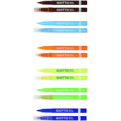 ROTULADOR GIOTTO DECOR TEXTIL PINCEL 12 COL 4949 FILA