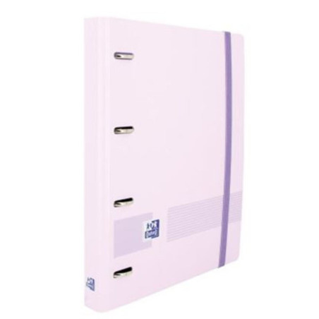 CARPEBLOC RINGBOOK A4 4A ENRI OXFORD SCHOOL POLYFOAM MALVA PASTEL C/RECAMBIO 100H 5 COL 400160538