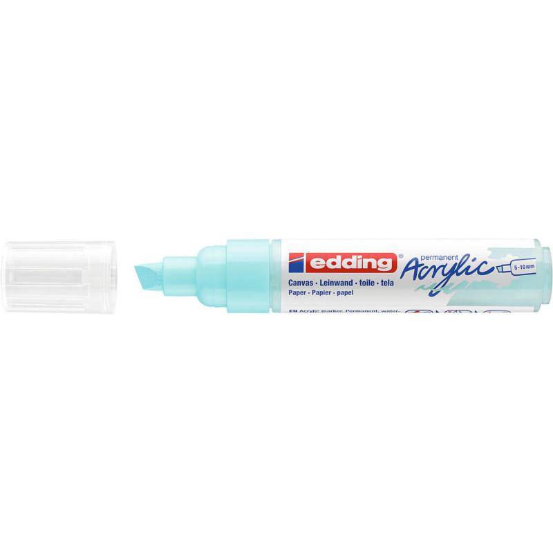 MARCADOR EDDING N.º 5000 ACRILICO 5-10 MM AZUL PASTEL COLOR 916 UNIDAD