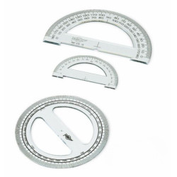SEMICIRCULO 15CM TRANSPARENTE BOLSA INDIVIDUAL FAIBO