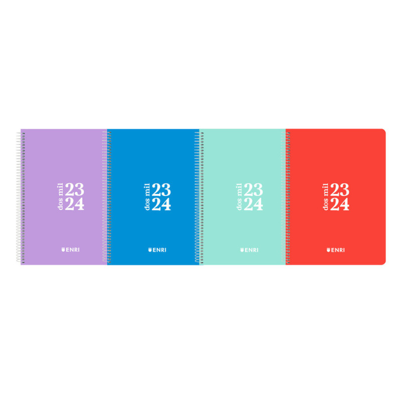 AGENDA ESCOLAR 23/24 ENRI23 TEENS TAPA PLASTICO 15*21 S/V 400172806