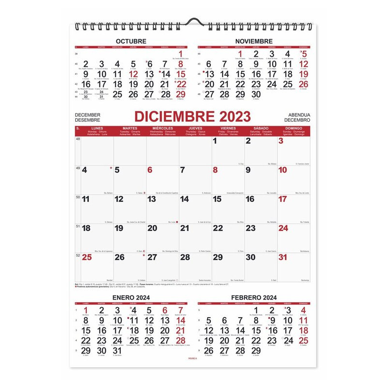 PLANNING CALENDARIO MYRGA23 2023 MENSUAL 13 MESES 31*43 1548