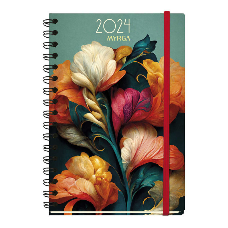 AGENDA ANUAL MYRGA24 2024 D/P TEXTURE WIRE-O CLASSIC 3004CL