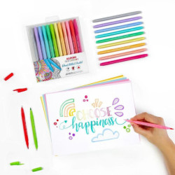 ROTULADOR ALPINO DOBLE PUNTA DUAL ARTIST PASTEL PINCEL COLOR EXPERIENCE 12 COLORES BLISTER AR000188