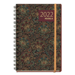 AGENDA MYRGA22 2022 21*14,5CM ESPIRAL DIA PAGINA VINTAGE 3004VI