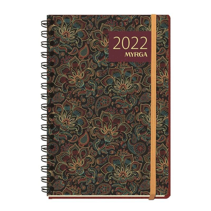 AGENDA MYRGA22 2022 21*14,5CM ESPIRAL DIA PAGINA VINTAGE 3004VI