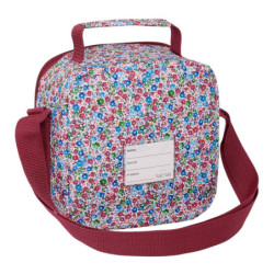 BOLSA TÉRMICA CUADRADA NAIT NAIT "FLORES COIMBRA BURDEOS" SAFTA25 ENERO 103803