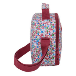 BOLSA TÉRMICA CUADRADA NAIT NAIT "FLORES COIMBRA BURDEOS" SAFTA25 ENERO 103803