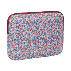FUNDA PARA PORTATIL 14'' "FLORES COIMBRA BURDEOS" SAFTA25 ENERO 103806