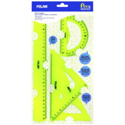REGLAS KIT 4 PIEZAS FLEX&RESISTANT AMARILLO ACID MILAN