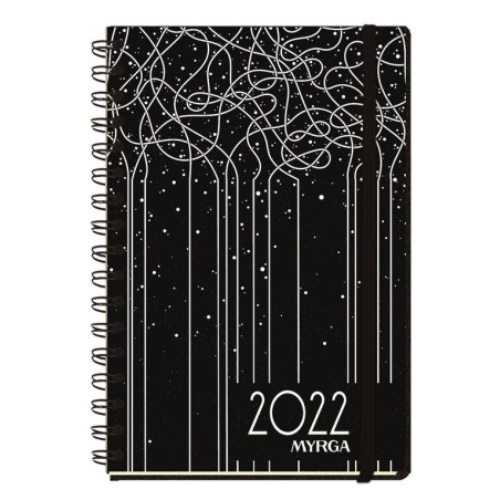 AGENDA MYRGA22 2022 21*14,5CM ESPIRAL DIA PAGINA LINEAS 3004LI
