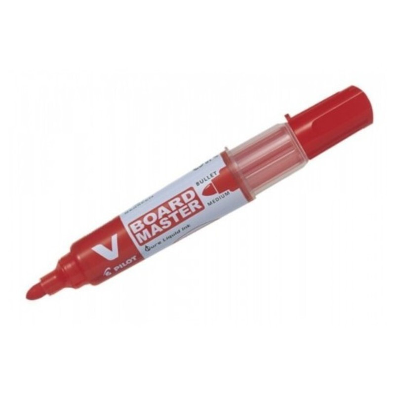 ROTULADOR PILOT PIZARRA BLANCA V BOARD NVBMR ROJO RECARGABLE C/10U