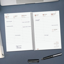 AGENDA OPAQUE E10 SVV 2026 NEGRO+ FINOCAM26 742776026 162 X 14 X 212 MM