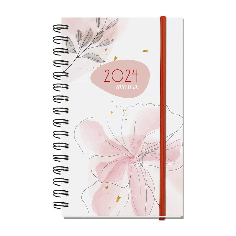 AGENDA ANUAL MYRGA24 2024 S/V 13,5*7,5 LIEBANA COLORS PINK 3807PK