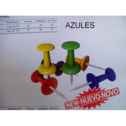 AGUJA SEÑALIZADORA AZUL CAJA 100U ARTES