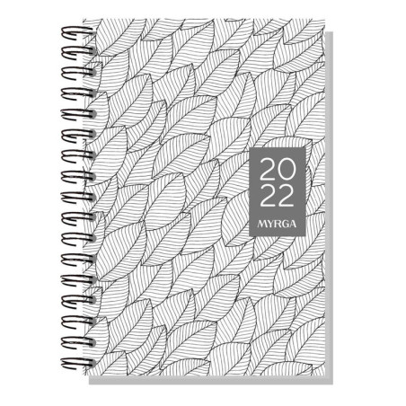 AGENDA MYRGA22 2022 24*16,5CM ESPIRAL SEMANA VISTA VERTICAL BLANCO 3925BL