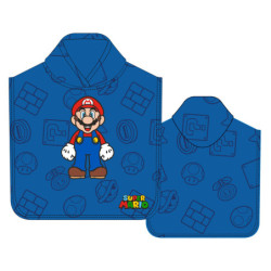 PONCHO DE MICROFIBRA SUPER MARIO 2023SMAR013 SAFTA23 VAC