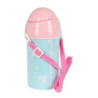 BOTELLA 500ML APERTURA AUTOM. CON PAJITA GLOWLAB KIDS "NUBE" 312223899 19,5*7,3 SAFTA22