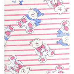 TUL OSITOS CUADRADO 25*25 ROSA PTE 100U ^