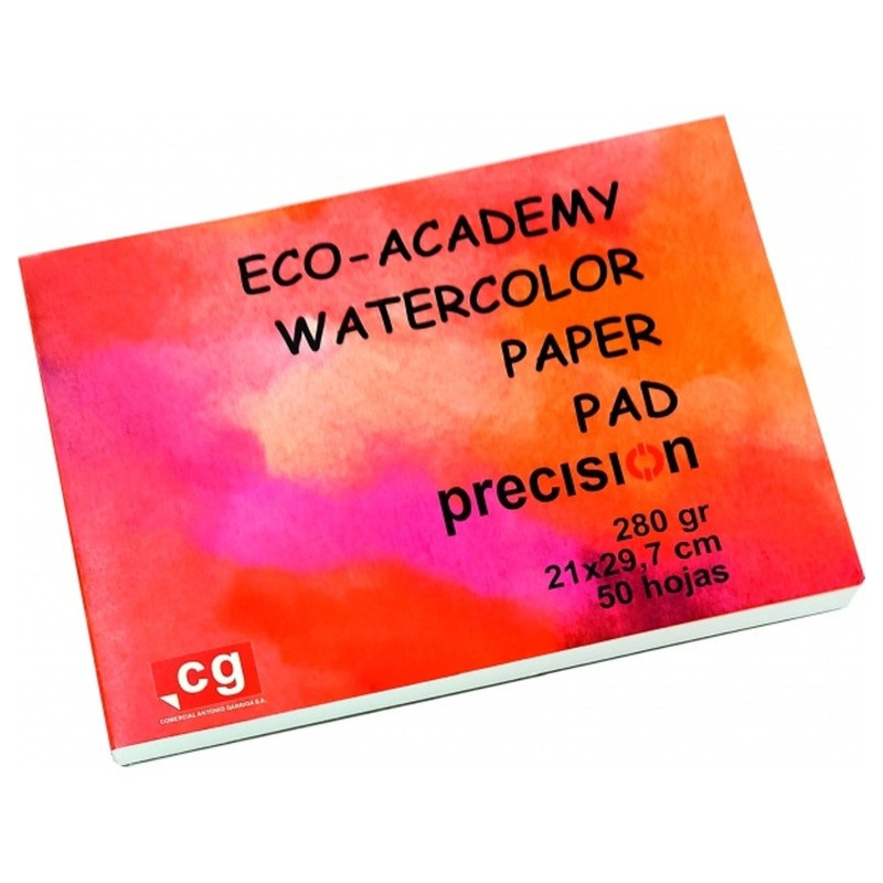 PAPEL PRECISION ECO-ACADEMY ACUARELA A-3 29,7*42 280G BLOC 50H