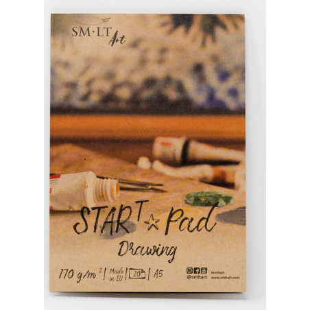 BLOC DIBUJO ENCOLADO DRAWING STAR PAD TECNICAS SECAS A-5 20H 170G 5PS-20(170) PRECISION