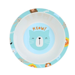 SET DE PLATOS Y CUBIERTOS SAFTA PREESCOLAR "CAT" 312284933 26*22,5 SAFTA22