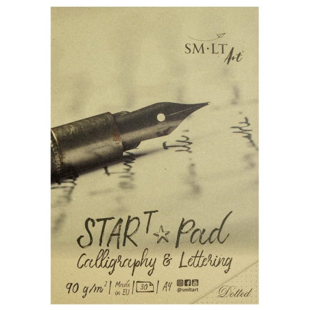 BLOC DIBUJO ENCOLADO CALLIGRAPHY & LETTERING STAR PAD PUNTEADO A-4 30H 90G KDS-30/T PRECISION