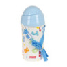 BOTELLA 500ML APERTURA AUTOM. CON PAJITA SAFTA PREESCOLAR "ALPHABET" 312287899 19,5*7,3 SAFTA22