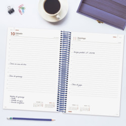 AGENDA YEAR E11 1DP 2026 AZUL+ FINOCAM26 742071026 175 X 29 X 242 MM