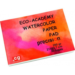 PAPEL PRECISION ECO-ACADEMY ACUARELA A-3 29,7*42 280G BLOC 50H