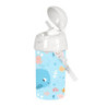 BOTELLA 500ML APERTURA AUTOM. CON PAJITA PREESCOLAR "BALLENITA" SAFTA22 VAC 342289899